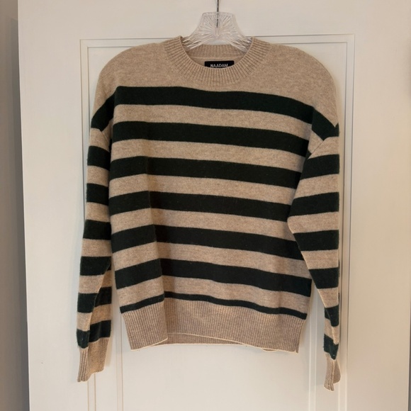 Naadam - Cashmere Stripe Crewneck Sweater - Picture 3 of 4